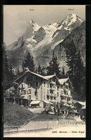 Mürren, Hotel Eiger gegen Mönch und Ei