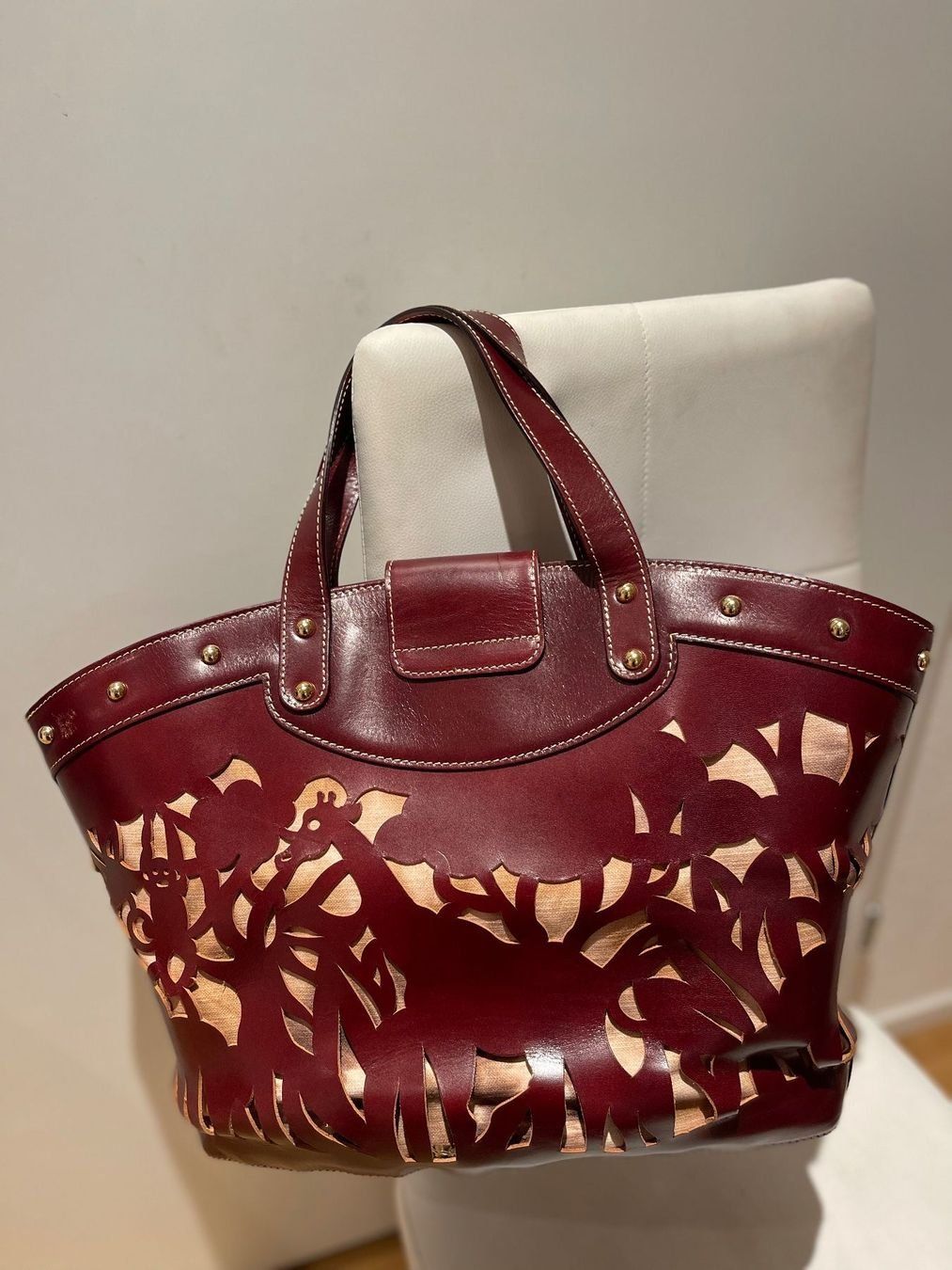 Braccialini Taschen für Damen: BRACCIALINI TASCHE ELEFANTEN MEGA SPEZIELL LEDER HINGUCKER – Gebraucht aus Stäfa von Ildi 2