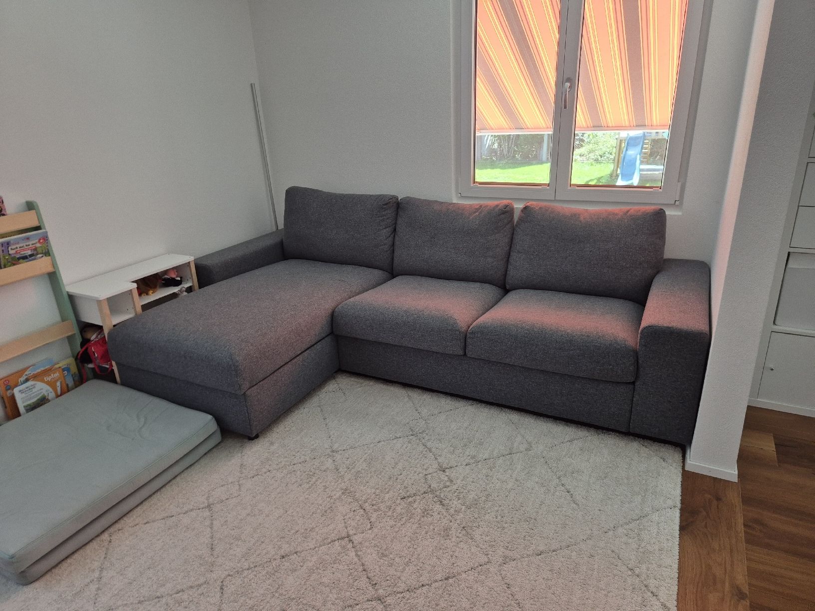 Divani: IKEA VIMLE 3er-Sofa, Stoff grau mit Stauraum – Nuovo (secondo la descrizione) da Thun venduto da tri-tra-trio 4