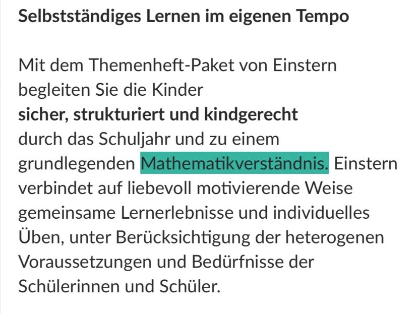Bücher: Einstern - Mathe Themenhefter – Neu (gemäss Beschreibung) aus Rütihof von schnigobert.schni 4