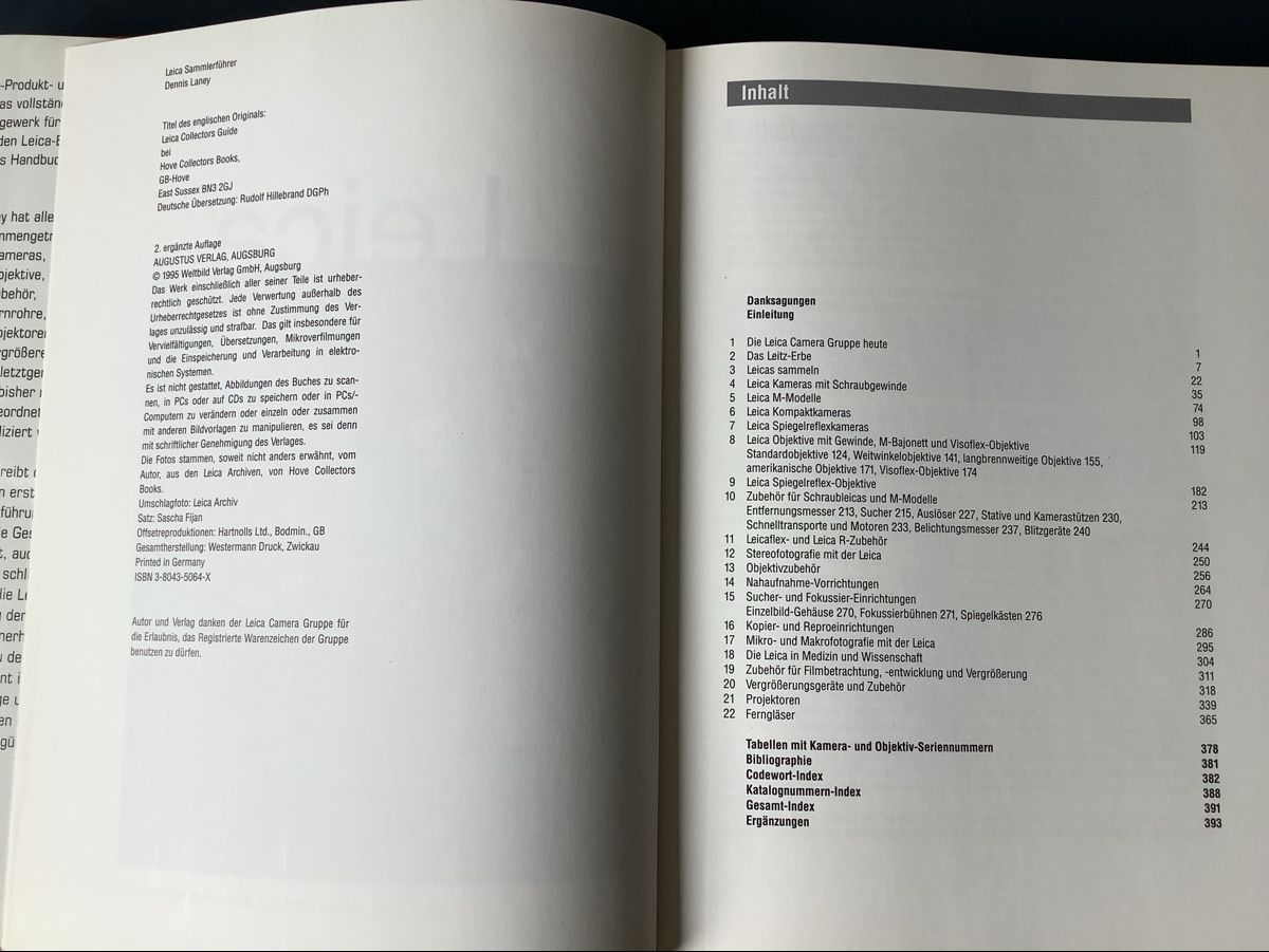 Libri: Leica Sammlerbuch von 1995 – Usato da Schwarzenberg LU venduto da lealea123 2