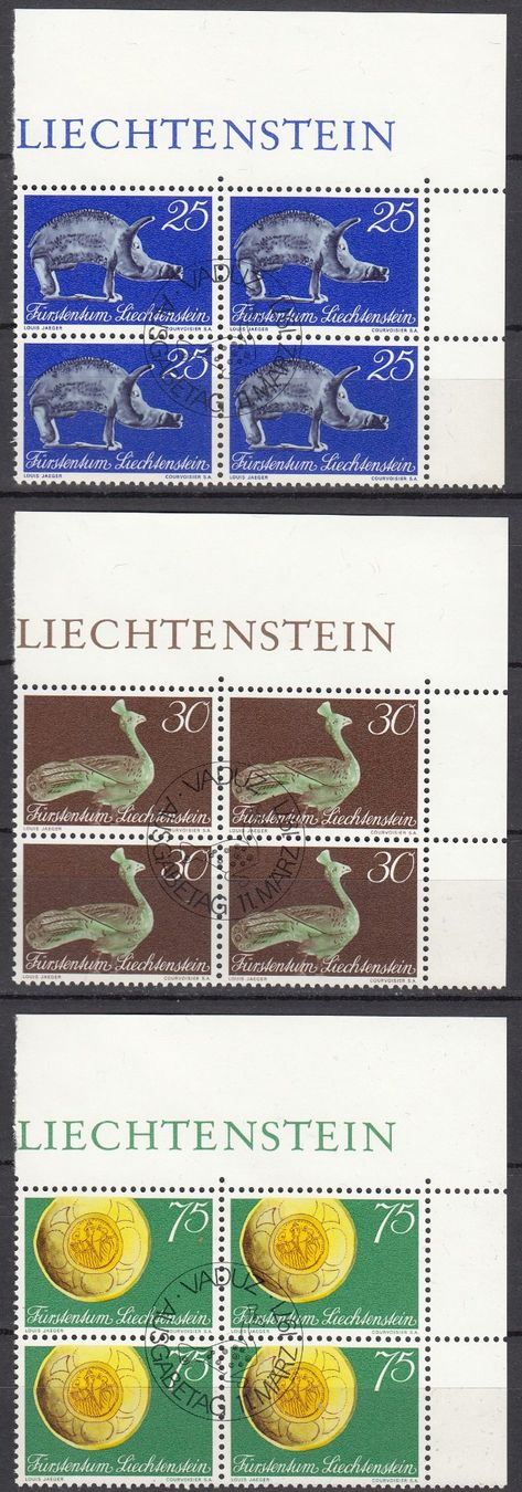 Tutti i francobolli: LBK 473 - 475 im 4er-Block mit ET – Usato da Bürglen TG venduto da StampGraf