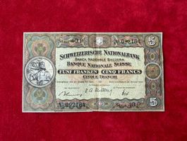 5 Francs - 20. Januar 1949  Wilhelm TELL - Sehr Schön+/TTB+
