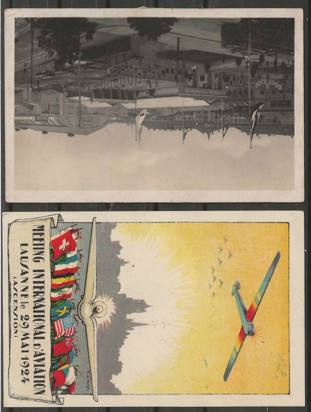Tutti i francobolli: 1924 : 2 Flugpost Karten - Erstflüge – Usato da Gümligen venduto da Geniusbuy 1