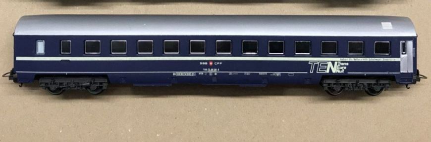 Lima Modelleisenbahnen: Lima HO 9251: SBB Schlafwagen TEN, UIC – Gebraucht aus Brüttisellen von Rentner44zh 1