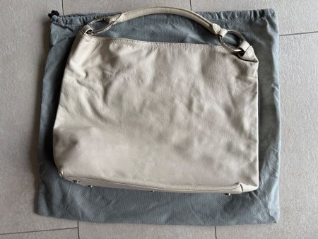 OROTON Grosse Beige Hobo Tasche aus Leder