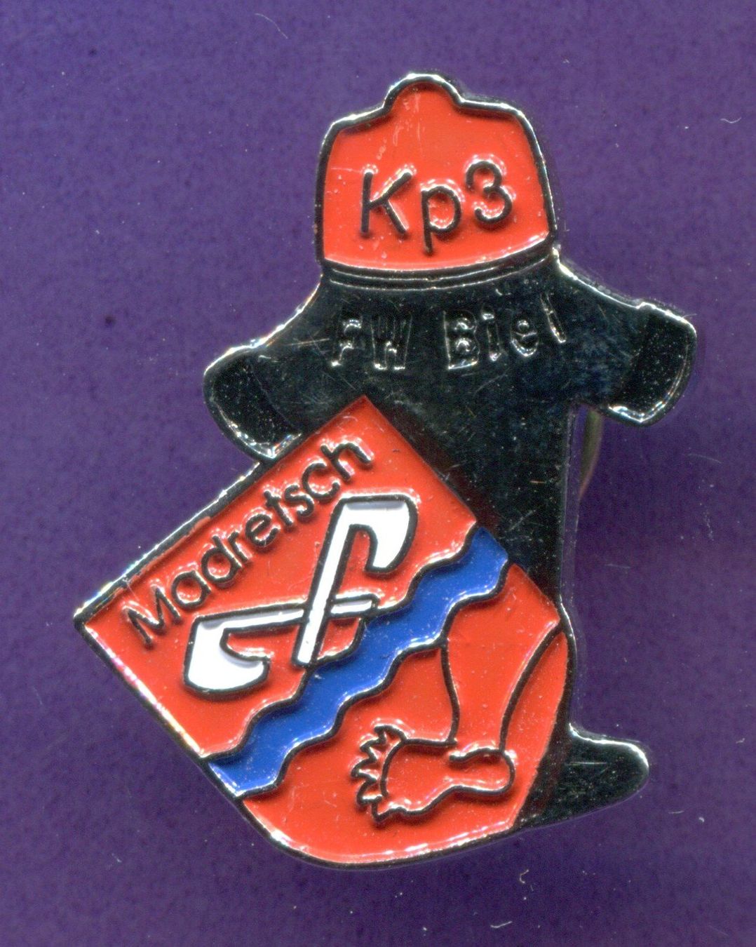 Placchette & Badge: Feuerwehr  BIEL  Kp 3 – Usato da Winterthur venduto da Sammleroase