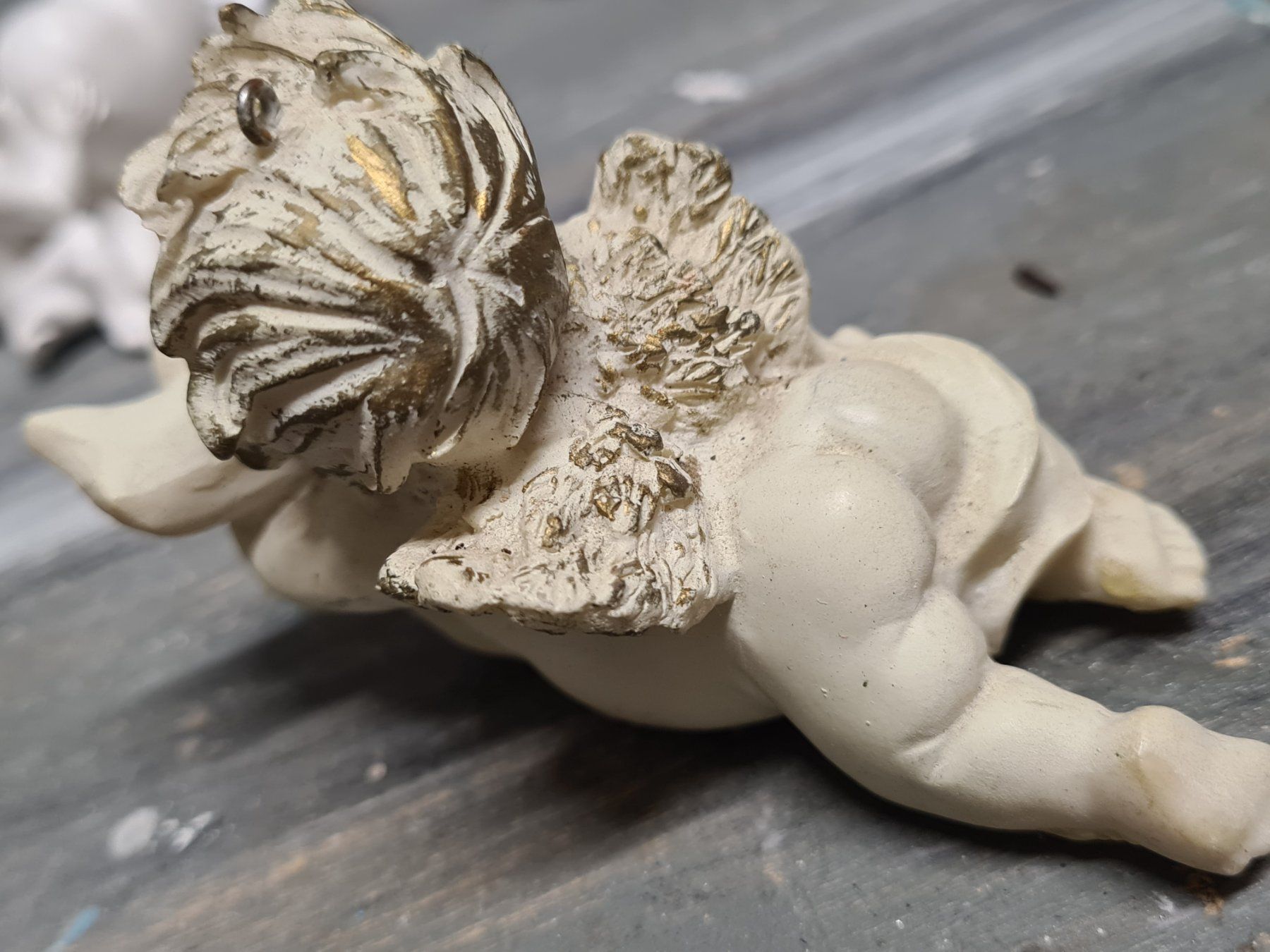 Statuette: Engelsfigur, ca. 9x6 cm – Usato da Amriswil venduto da kleindeko 1