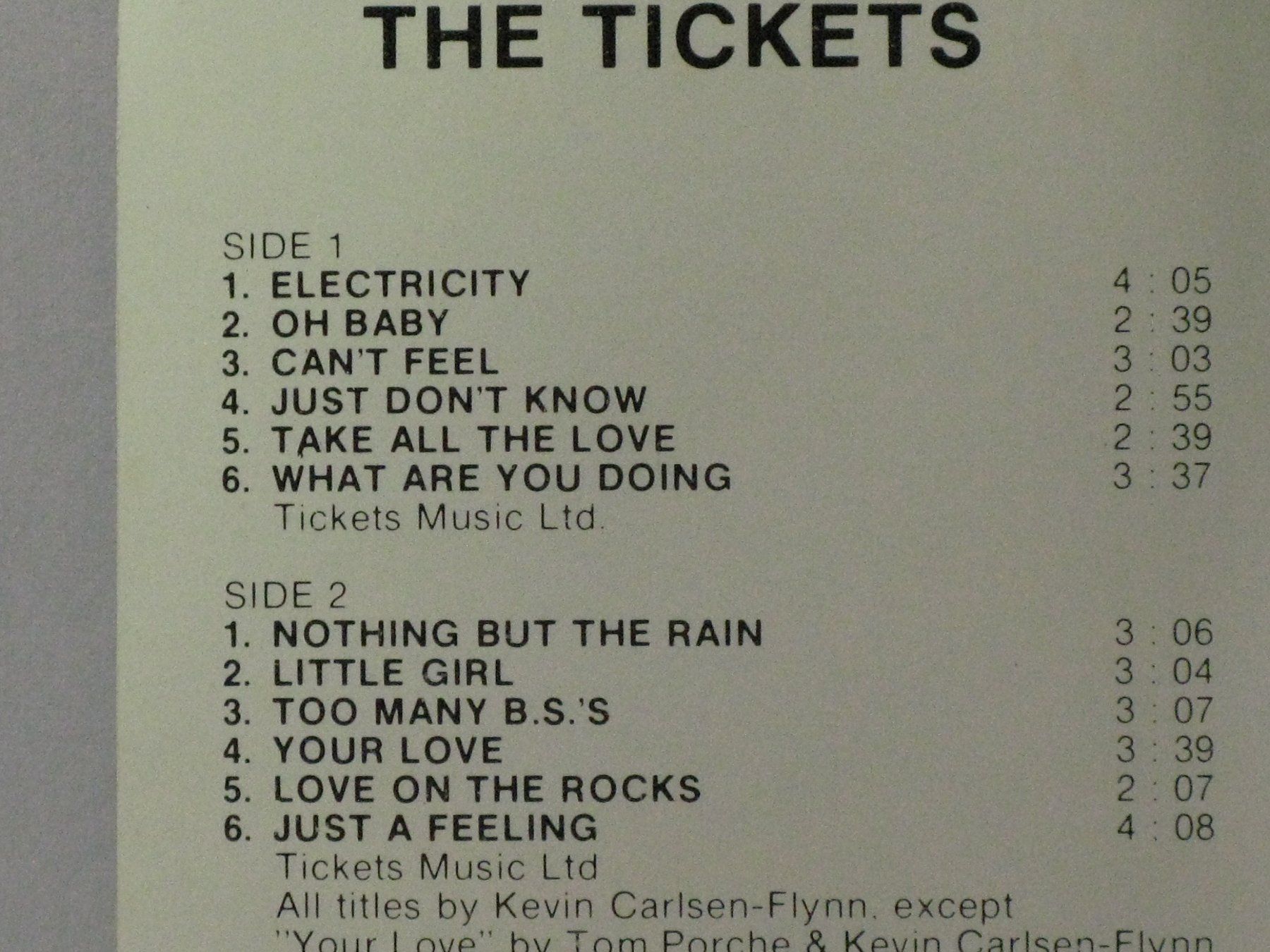 Musicassette: THE TICKETS – Usato da Langnau i. E. venduto da gf2_29jt 1