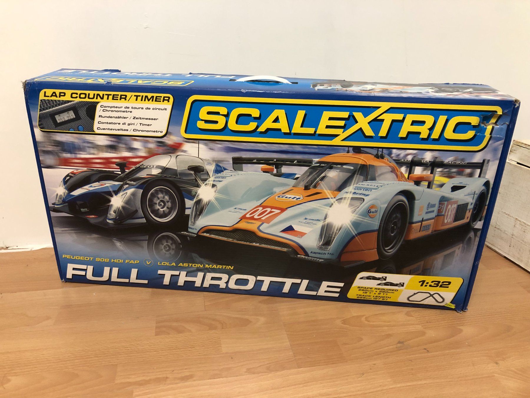 Piste: Scalextric full throttle + 4 voitures – Usato da Lausanne venduto da La_Grocante 2