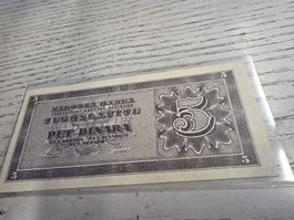 5 Dinar Jugoslawien 1930 Banknote guter Zustand