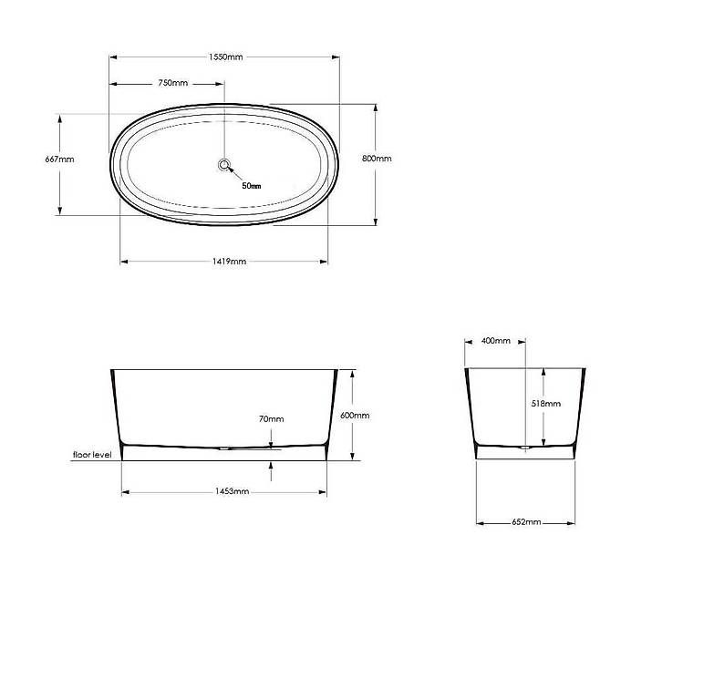 Vasche da bagno: Freistehende Badewanne Modell REMO 155cm – Usato da Dintikon venduto da mom_bjq6 1