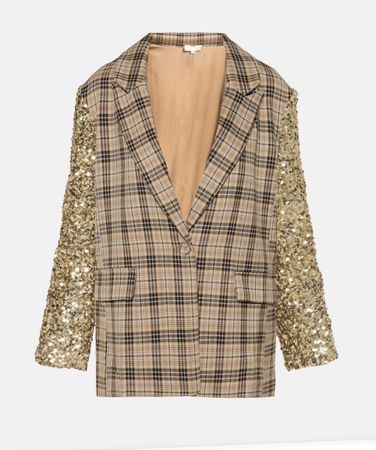 Neue STATEMENT BLAZER MIT PAILLETTENÄRMELN gr M