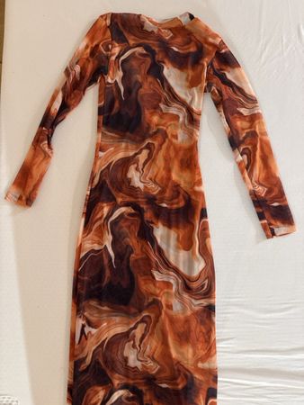 Neues, elegantes Marmor-Muster Kleid, Grösse 36/S top!