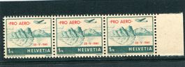 1941 Flugpostmarke Nr. 35A1 3er Streifen