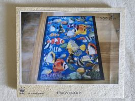 Puzzle poissons exotiques 500 pièces effet 3D