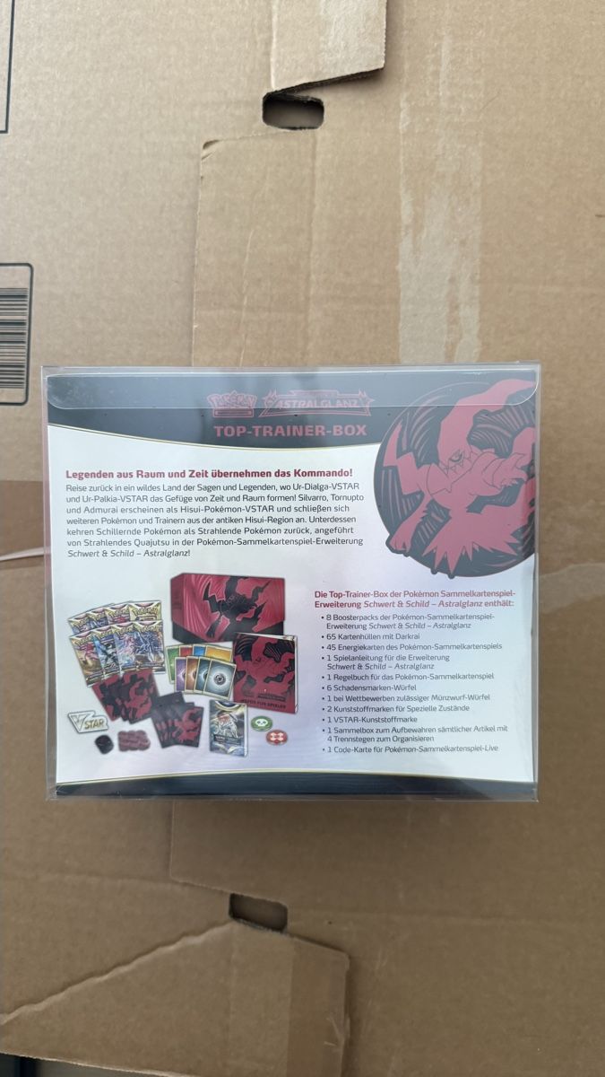 Pokémon Carte collezionabili: Pokémon Astralglanz Top-Trainer-Box – Nuovo e nell'imballaggio originale da Sulgen venduto da WhiskersAway 2