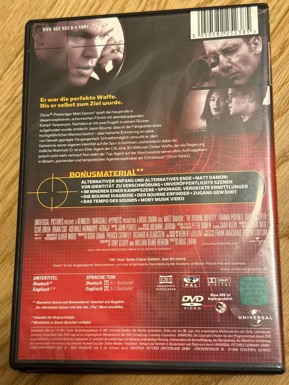 Alle DVDs: DVD // Die Bourne Identität – Gebraucht aus Schönenwerd von d.chiara 1
