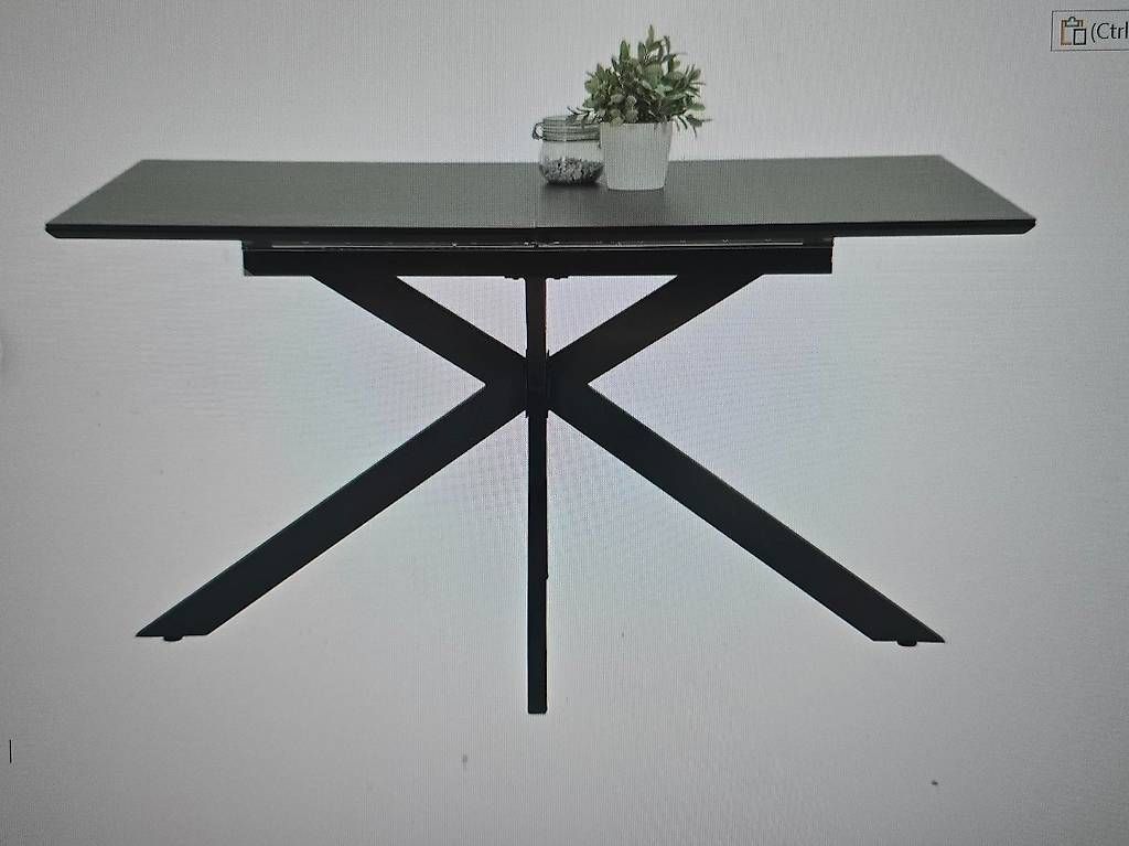 Tables: Table à manger en verre gris extensible  Comme neuve – D'occasion à Prangins par MagicPierre1