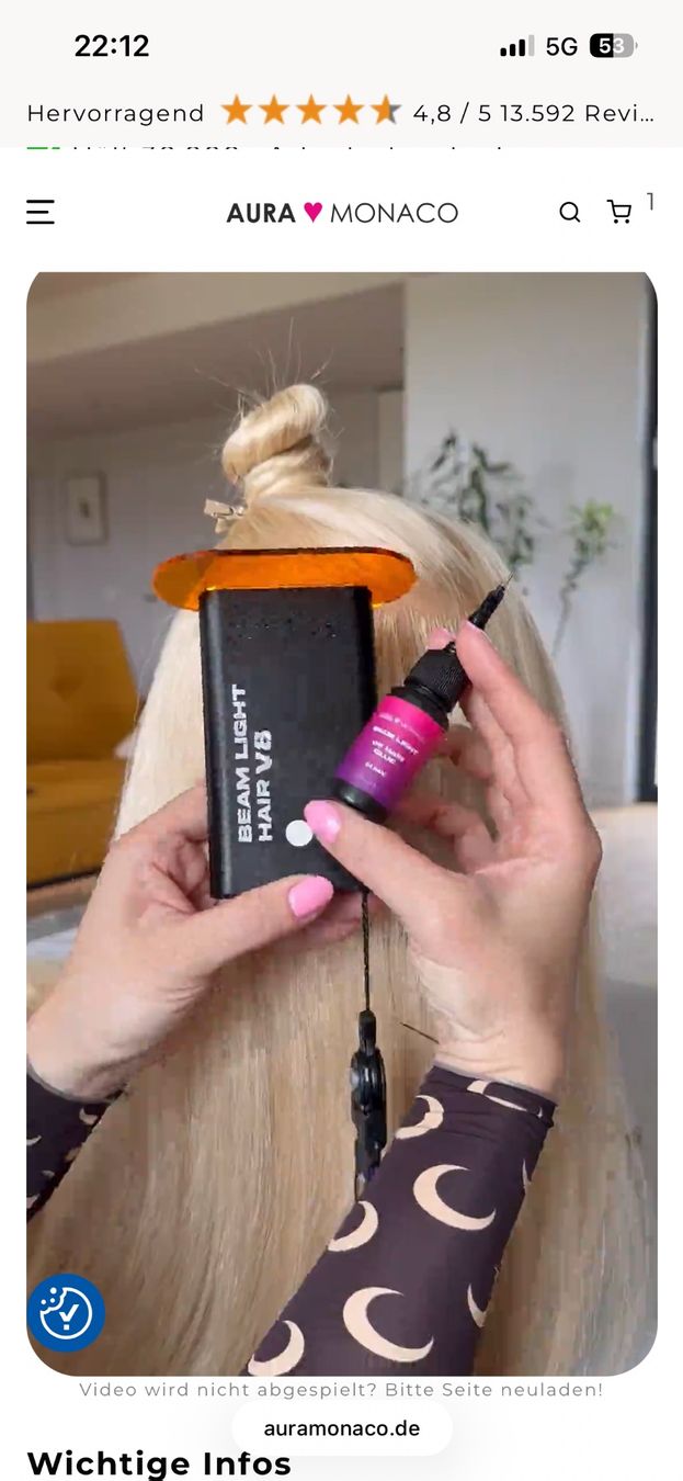 Parrucche: Beam Light Hair Extensions System – Premium Set – Nuovo (secondo la descrizione) da Lostorf venduto da Venice16 1