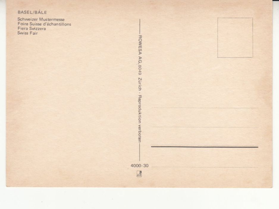 Cartes postales: Basel ca. 1970 – D'occasion à Bürglen TG par StampGraf 1