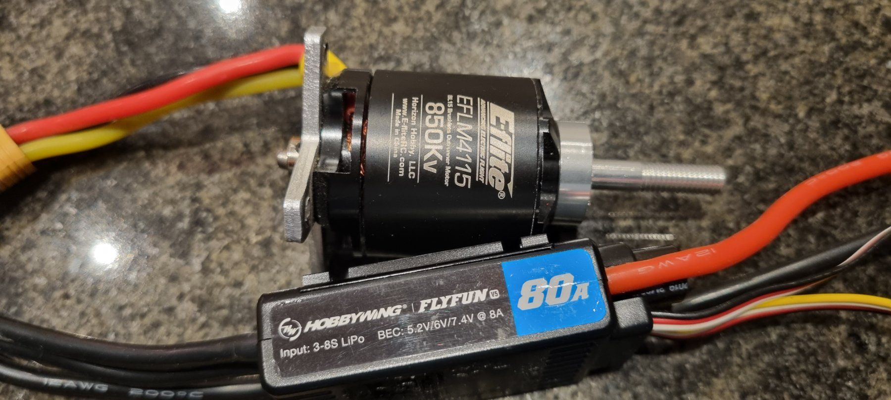 Hobbywing Componenti elettronici: Hobbywing Flyfun 80A und Eflite EFLM4115 – Usato da Pfeffikon LU venduto da Andy1969 5