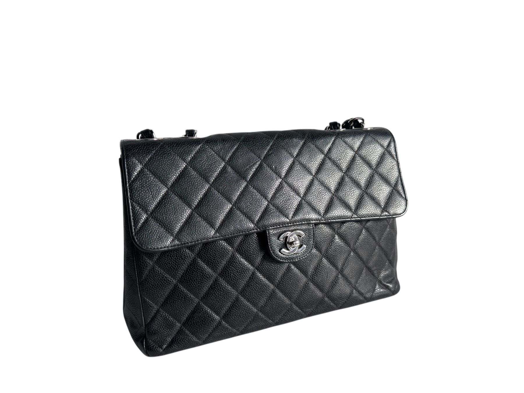 Chanel Taschen für Damen: CHANEL Caviar Jumbo Single Flap Bag Tasche – Gebraucht aus Kriens von hannaandkiko 3
