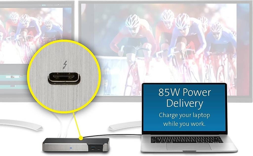 Docking station: Kensington SD5200T Thunderbolt 3 Docking Station, MAC/PC – Usato da Zürich venduto da YogaMatt 1