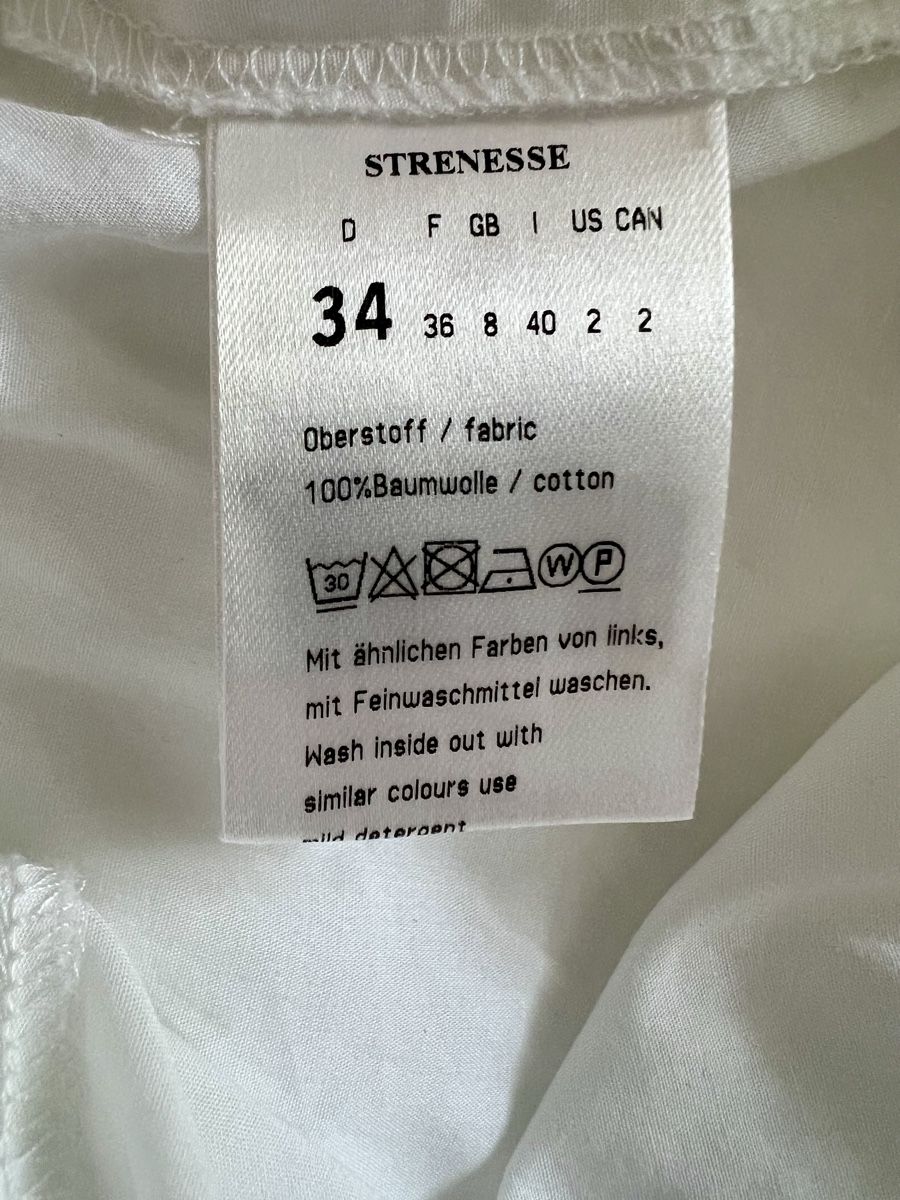 Strenesse Vestiti: STRENESSE Weisses Kleid Gr 34 Baumwolle – Usato da Basel venduto da Bettybooo 7
