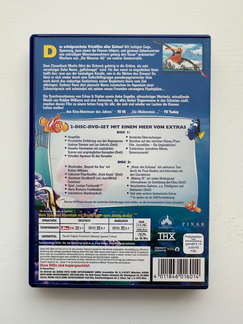 Tutti i DVDs: Findet Nemo (2 Disc DVD Set) – Nuovo (secondo la descrizione) da Nottwil venduto da grabi77 1