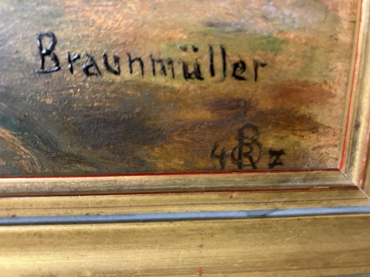 Gemälde: Ölgemälde signiert  Braunmüller 47 – Gebraucht aus Zürich von Artnuvo 4
