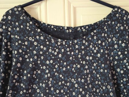 Shirt-blouse-tunique marine millefiori 3XL-4XL