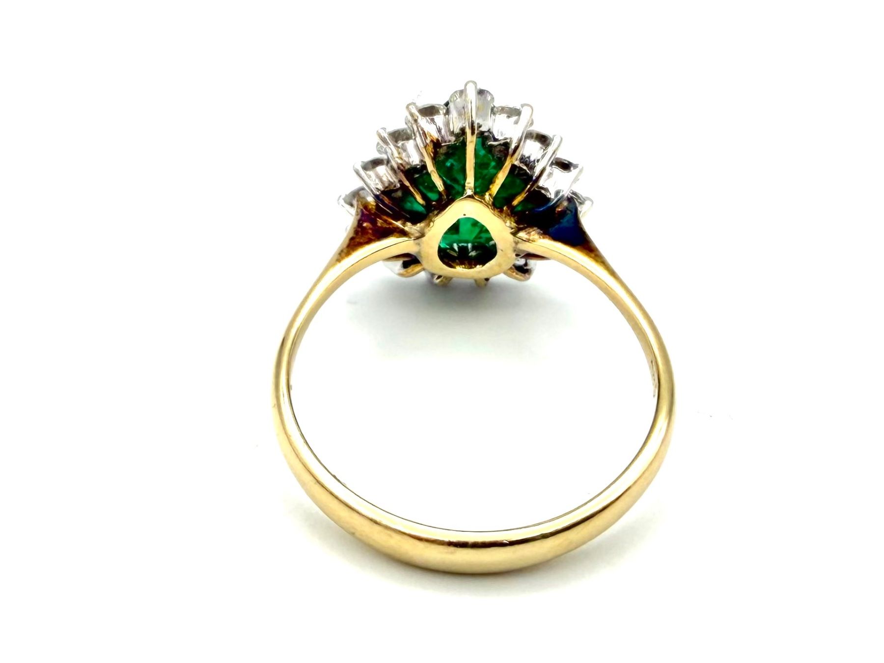 Anelli: Bague or 14K émeraude et diamants – Usato da Renens VD venduto da Diademe.sarl 6