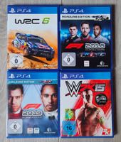 4er-Paket PS4 Sport- & Rennspiele: F1 2018 + F1 2019 + WRC 6