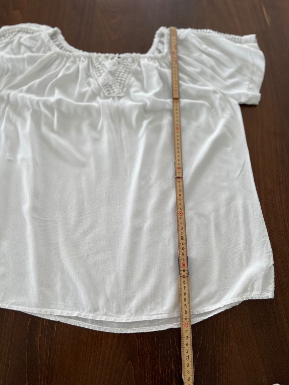 Camicette: Weisses Sommer Top mit Spitze, Gr. 44 – Usato da Ebmatingen venduto da Mistelu 6