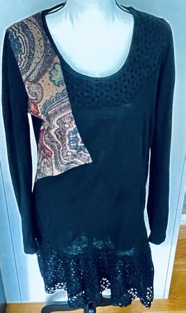 Kays Kleid Grösse 40 Schwarz Spitze Herbst Winter