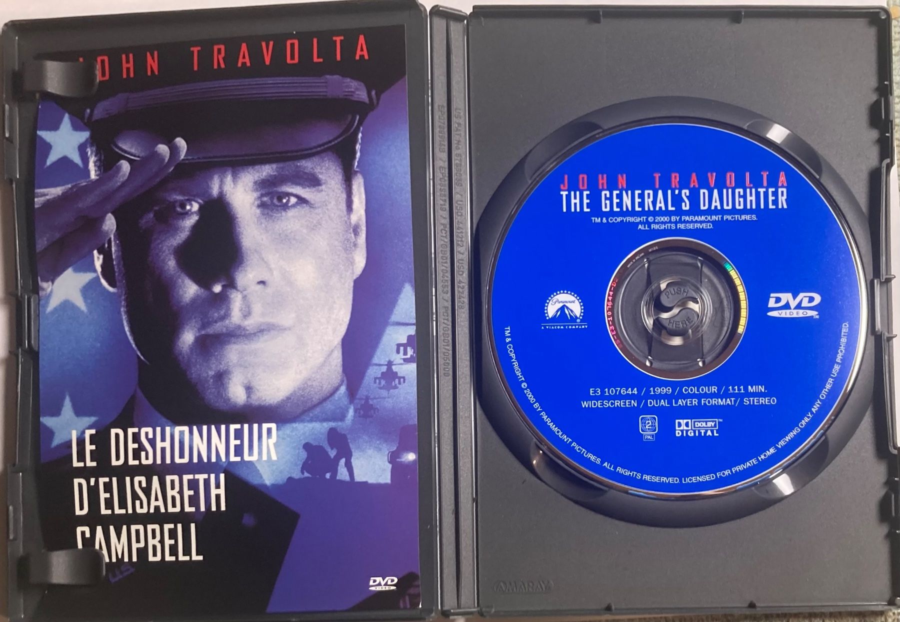 Tutti i DVDs: JOHN TRAVOLTA - LE DESHONNEUR D'ELISABETH CAMPBELL – Usato da Poliez-Pittet venduto da Newtown-Records 2