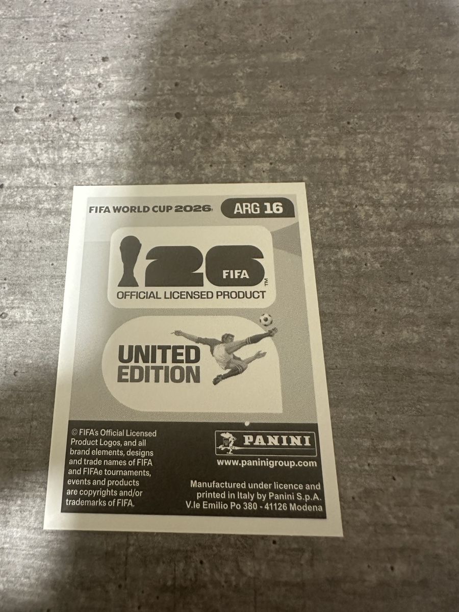 Panini Sammelbilder & Trading cards: ARG 16 , FIFA WORLD CUP 2026 PANINI  – Neu (gemäss Beschreibung) aus Frauenfeld von 1PegPeg1 1