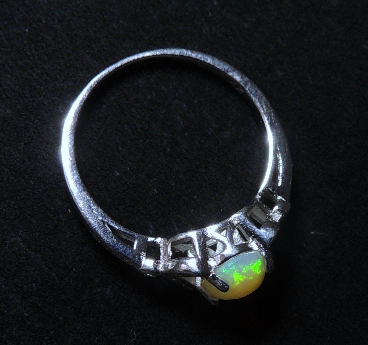Anelli: Opal Silber 925 Fingerring Gr. 54 – Usato da Waldenburg venduto da schaller707 7