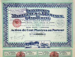 Transports Maritimes et Fluviaux de L'Indochine - 1949