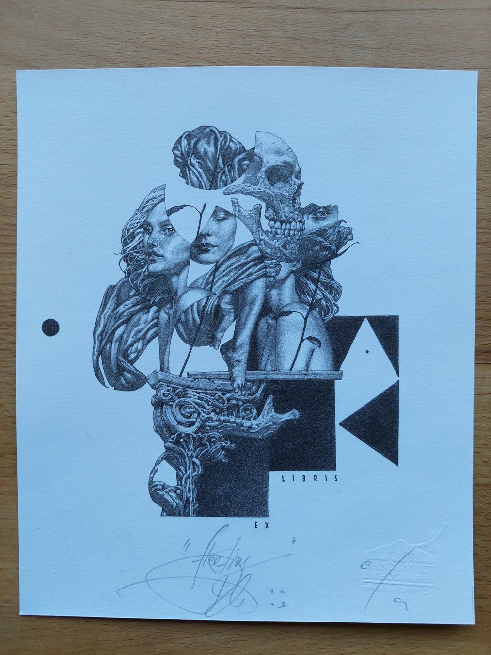 Grafiken & Lithographien: Exlibris Peter Chinovsky - Original Lithographie signiert – Gebraucht aus Obfelden von Exlibris-Art
