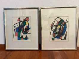 Joan Miro, 2 orig. Lithografien, Werkverzeichnis 1038 + 1040