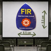 Aufkleber / Autocollant Zivilschuz Protection civile FIR VD