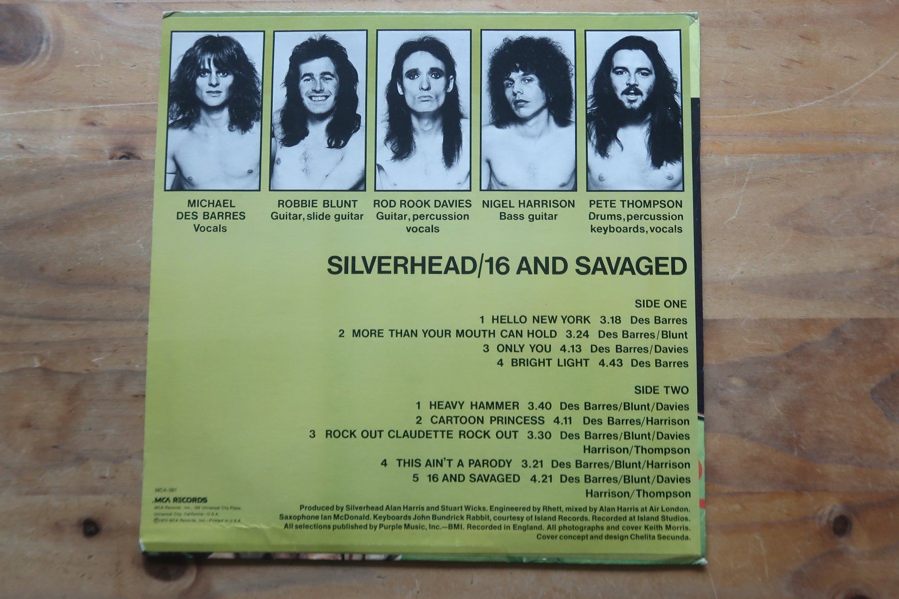Dischi in vinile: SILVERHEAD - 16 AND SAVAGED - VINYL LP – Usato da Basel venduto da Patiscat 1
