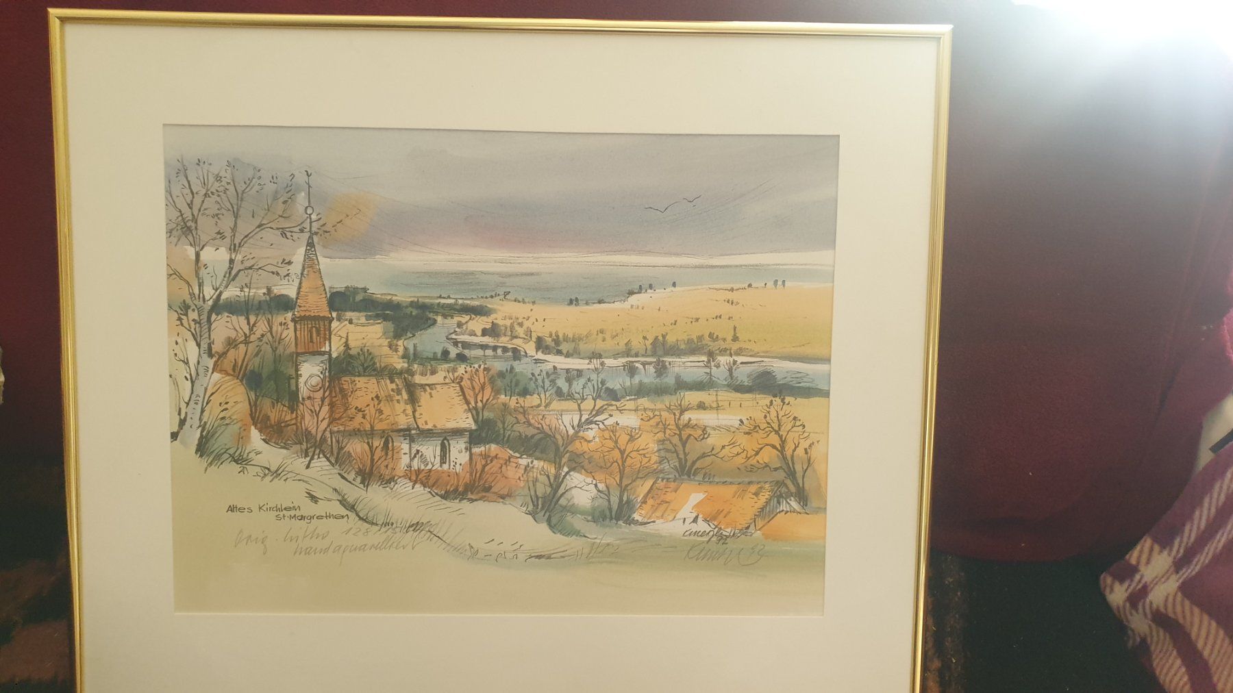 Gemälde: Altes Kirchlein St.Margrethen SG – Gebraucht aus Zürich von Mer_823 1