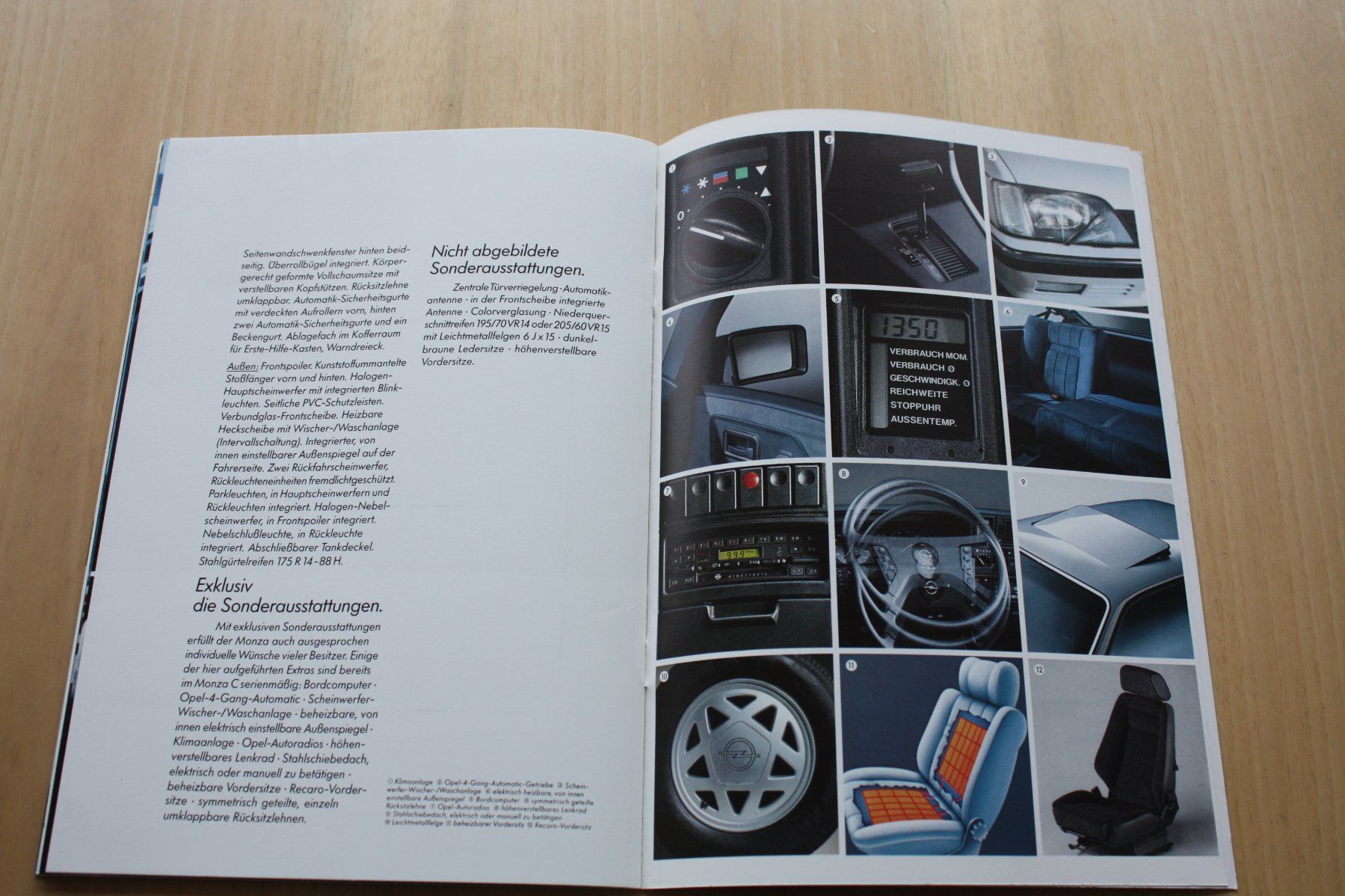 Opel Documenti: Opel Monza Prospekt 1985 – Usato da Wikon venduto da erwin400 8