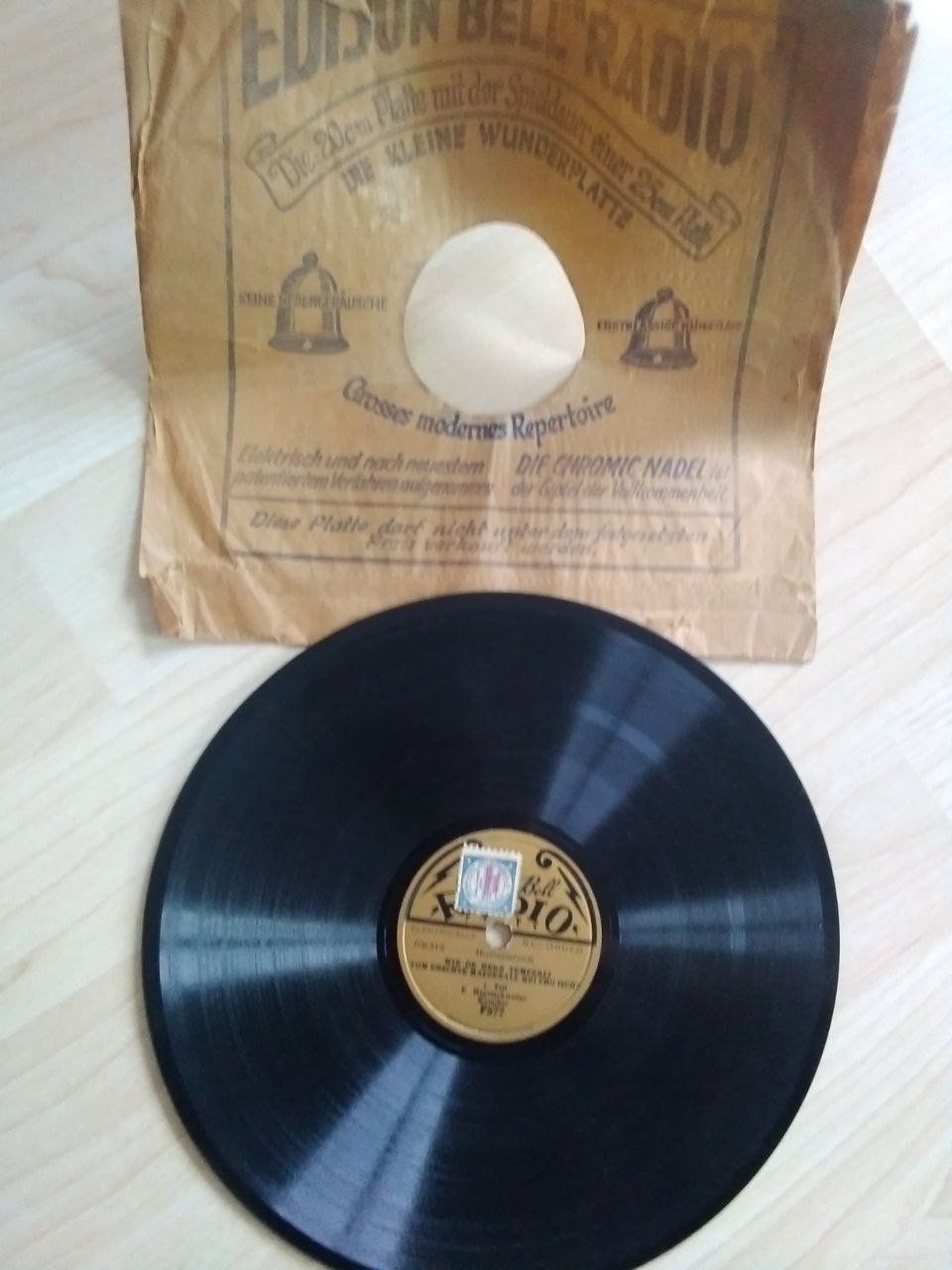 Dischi in vinile: Schellackplatte 20cm - WIE DE HERR TEMPERLI VOM ERSCHTE... – Usato da Horgen venduto da mar_8rbw 1
