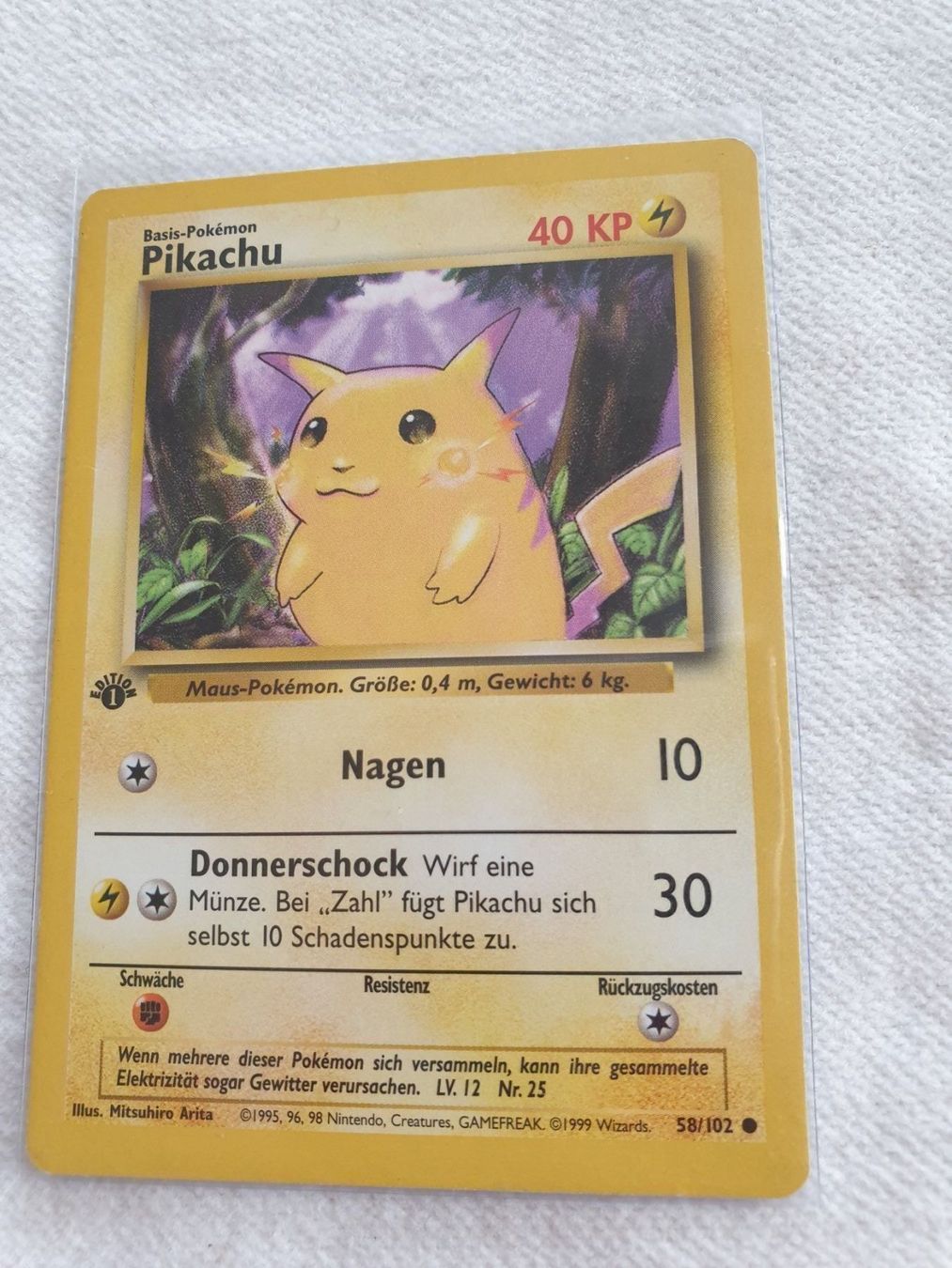 Cartoline: Pikachu 1.Edition Base Set – Usato da Rebstein venduto da gimmma 2