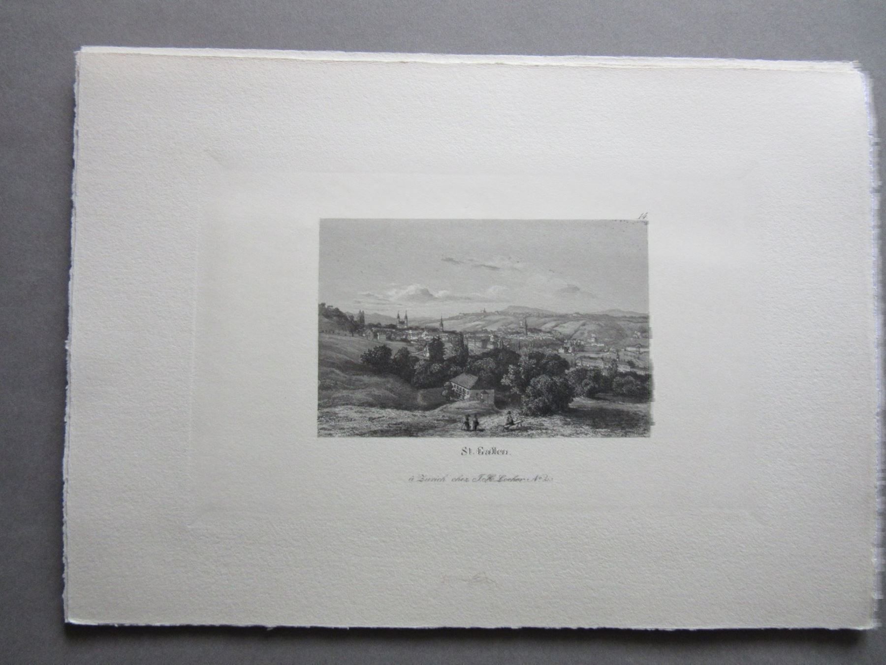 Incisioni: ST.GALLEN AQUATINTA – Usato da Gersau venduto da grafik-kunst 2