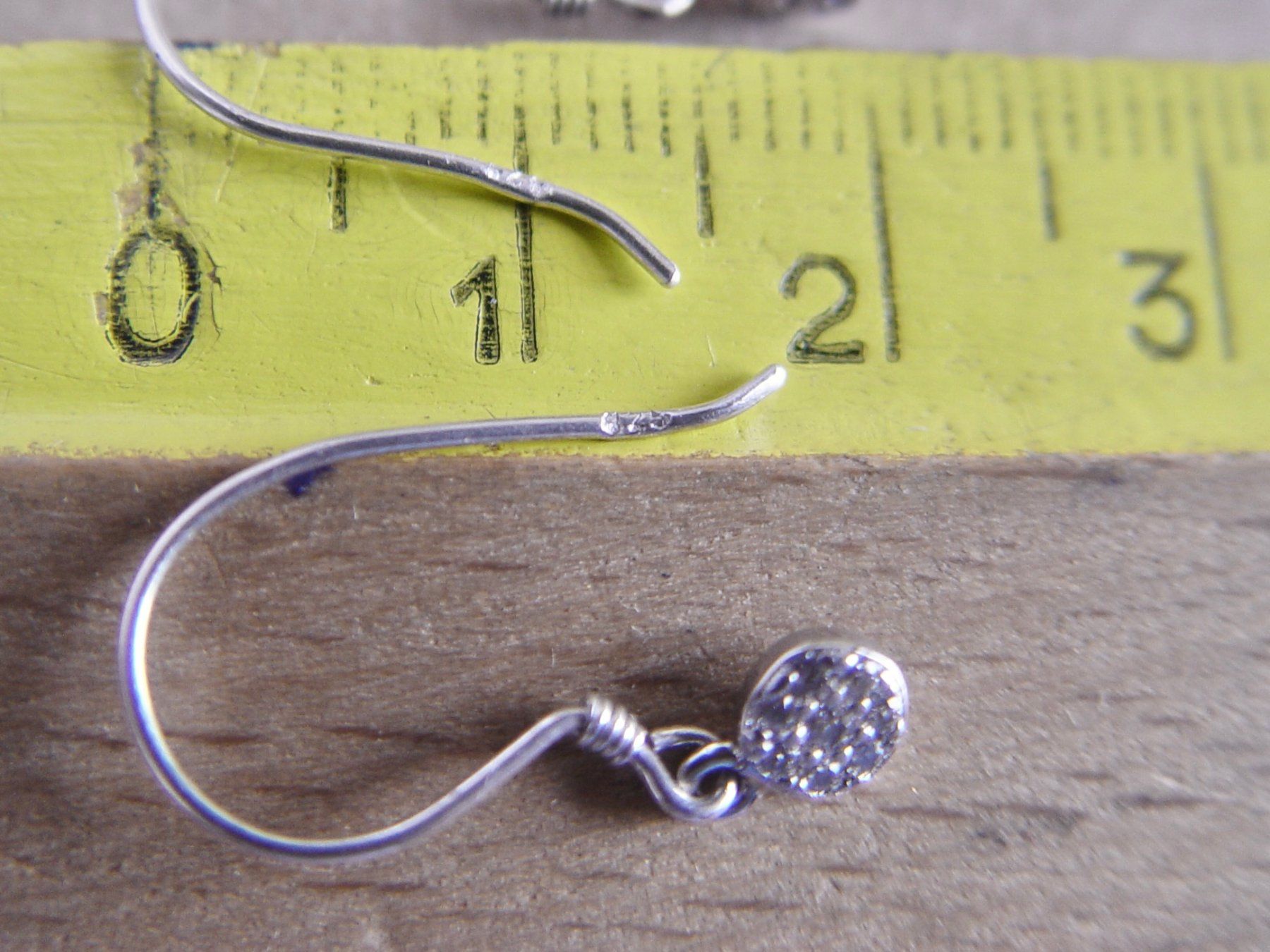 Orecchini pendenti & Orecchini a lobo: Ohrhänger Silber 925 mit Zirkonia Pavé Plättchen – Nuovo (secondo la descrizione) da Henggart venduto da gernli 2